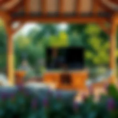 Magnificent The Role of a TV Stand in a Gazebo Environment