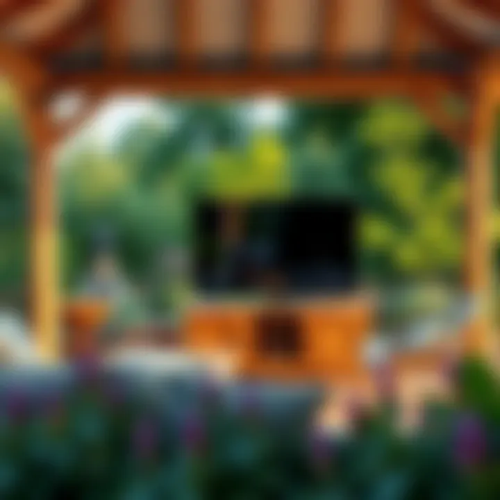 Magnificent The Role of a TV Stand in a Gazebo Environment