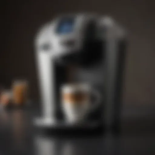 Keurig coffee maker showcasing its sleek design