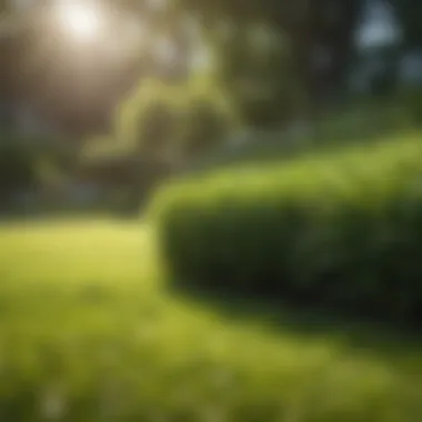 Lush Green Lawn After Aeration Lush green lawn post-aeration