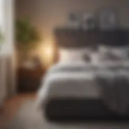 Cozy bedroom featuring a bed in a box mattress
