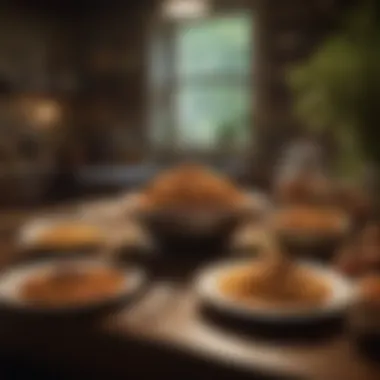 A vibrant display of Southern culinary traditions