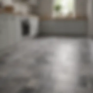 Elegant anti-slip tile flooring in a modern kitchen