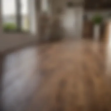 Wood-style laminate flooring with anti-slip features