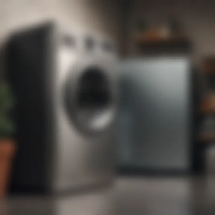 A smartphone showing an appliance advertisement on social media