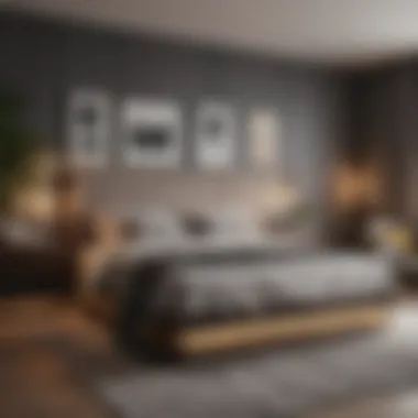 Modern Bedroom Design Concept Modern bedroom design concept with elegant furnishings