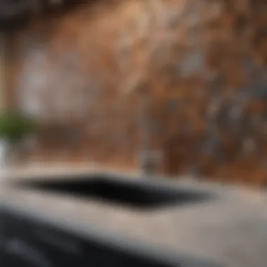 Innovative backsplash design showcasing modern trends