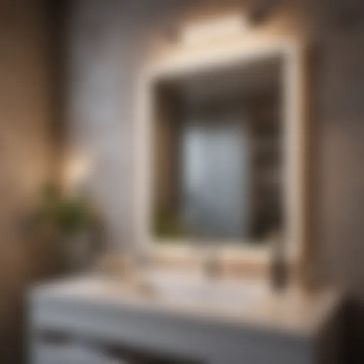 Creative decorative touches in a beautifully arranged bathroom