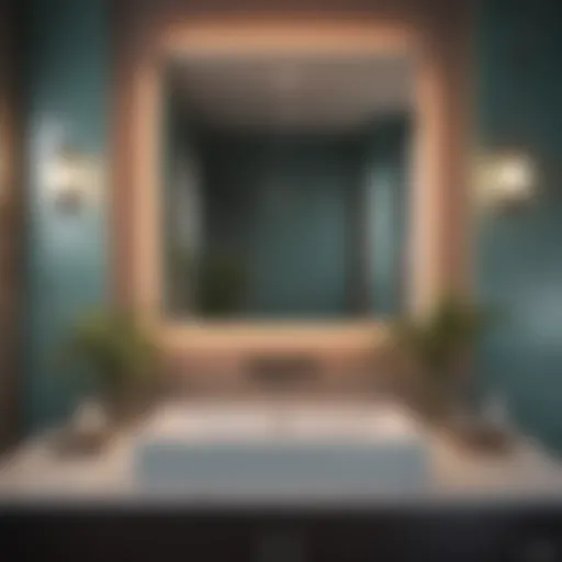 Elegant bathroom showcasing a harmonious color palette