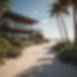 Scenic beachfront property