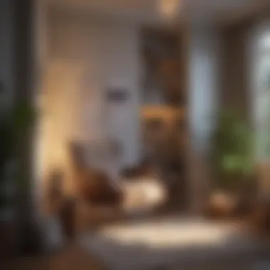 Creating a Cozy Reading Corner Cozy reading nook with stylish decor and warm lighting