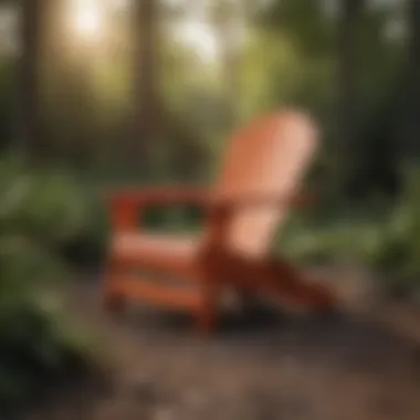 Modern Plastic Adirondack Chair Modern plastic Adirondack chair with vibrant colors