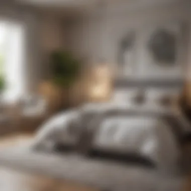 Tranquil Bedroom with Calming Hues A tranquil bedroom adorned with calming hues