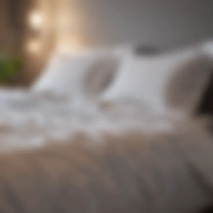 Lightweight duvet cover showcasing breathable fabric