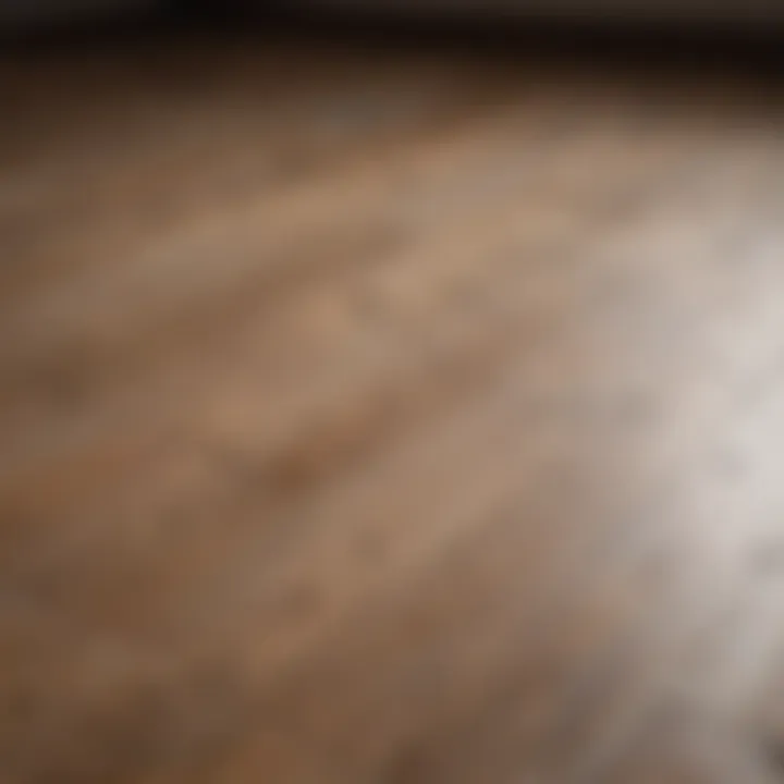 Comparison chart of flooring types for dirt concealment