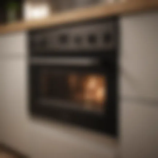 Elegant gas oven in a modern kitchen