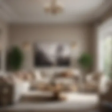 Cozy living room showcasing neutral tones