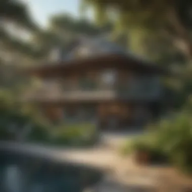 Cozy beach house surrounded by nature