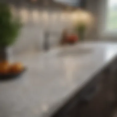 Modern Quartz Countertop Design A sleek quartz countertop showcasing modern design