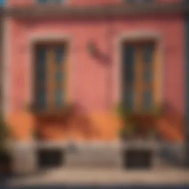 Vibrancy with Colorful Shutters Brightly colored shutters adding vibrancy to a cheerful exterior