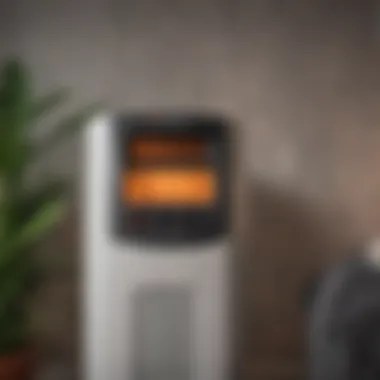 Energy Efficiency Ratings for Sustainable Heating Energy efficiency rating label on a space heater