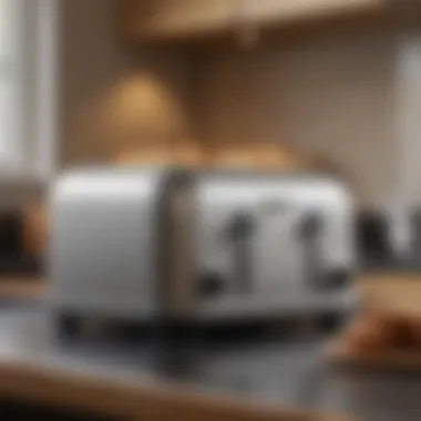 Advanced Digital Controls An advanced toaster with digital controls and settings