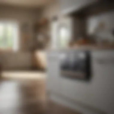 Seamless Kitchen Integration A stylish kitchen featuring a prominently displayed toaster