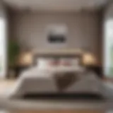 A digital mockup of a beautifully designed bedroom showcasing modern decor and layout.