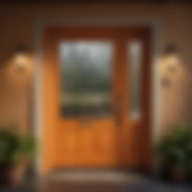 An inviting front door that exudes warmth and psychological appeal, welcoming visitors.