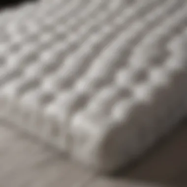 Insulation Materials in Cold Climate Mattresses Close-up of mattress materials showcasing insulation