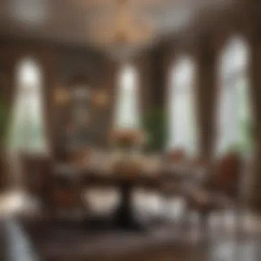 Charming Classic Dining Atmosphere Charming classic dining room setting with decorative elements