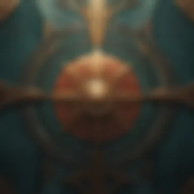 Art Deco Dynamics: Geometric Designs in Wallpaper Art Deco wallpaper showcasing geometric designs and rich colors