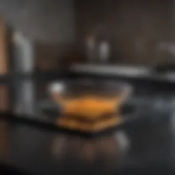 Shimmering glass cooktop with no stains