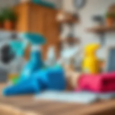 Essential tools for cleaning dryer vents displayed on a table