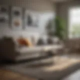 A serene living room transformed through organization