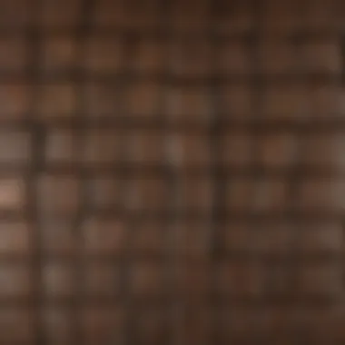 Different materials used in coffered wall panels