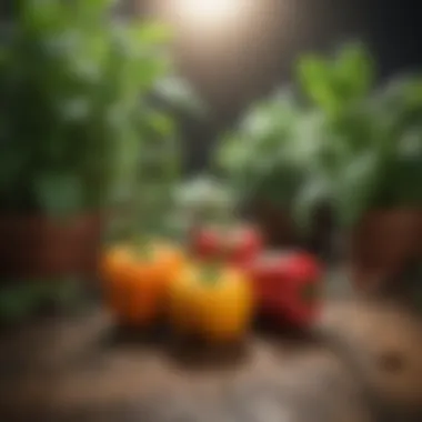 Benefits of Companion Planting with Peppers Diagram illustrating the benefits of companion planting