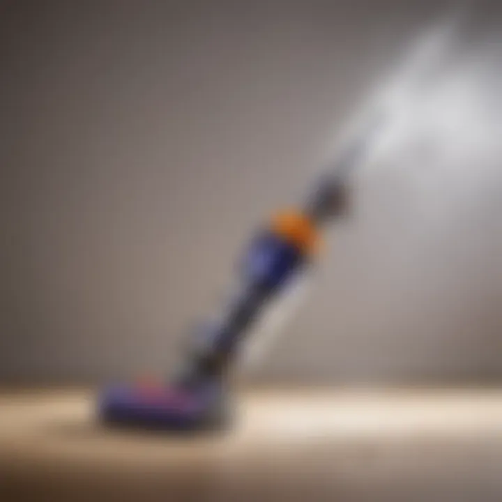 Dyson cordless vacuum performance demonstration