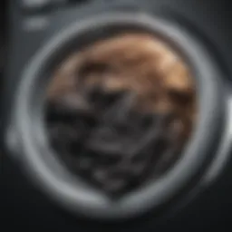 A collection of dark fabric swatches