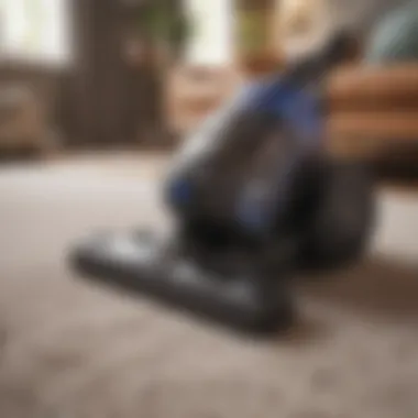 Advanced Cleaning Equipment for Carpets Modern vacuum cleaner on a plush carpet