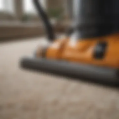 Close-up of vacuum attachments for different carpet types