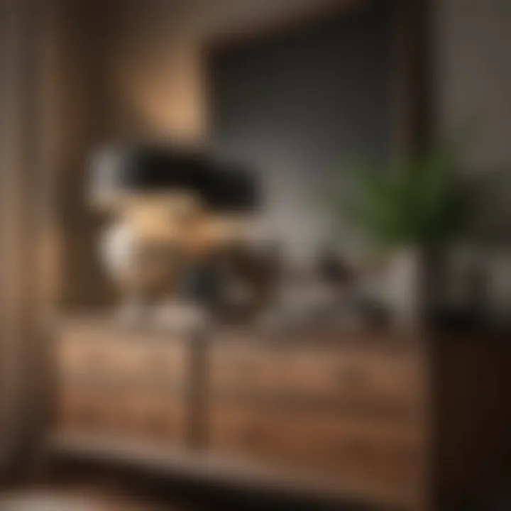 Decorative items and personal touches on a well-organized dresser