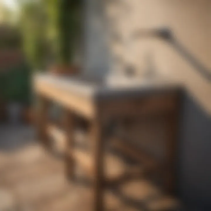 Installation process of a hose-friendly outdoor sink station
