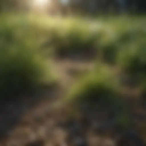 Diverse grass seed blend showcasing various types
