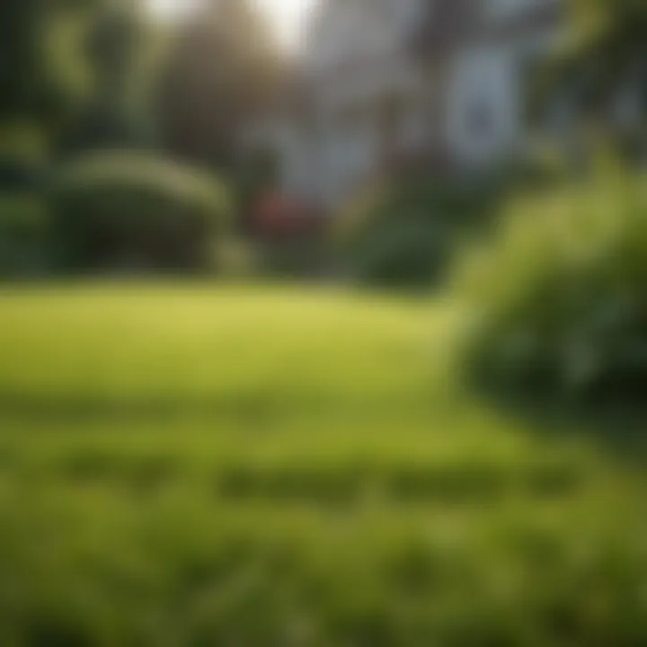 Lush lawn created using all-in-one grass seed mix