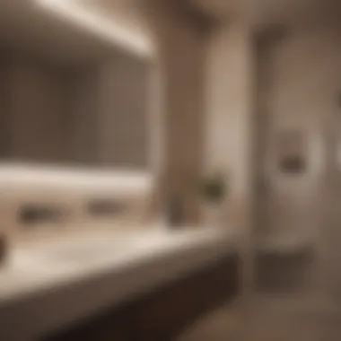 Ambient Bathroom Lighting Sophisticated lighting design for ambient bathroom atmosphere