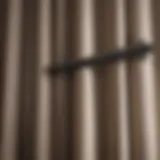 An array of curtain rod wall mounts in various styles