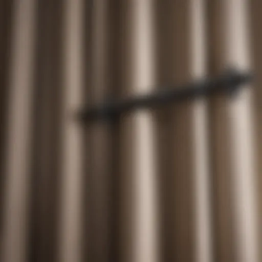 An array of curtain rod wall mounts in various styles