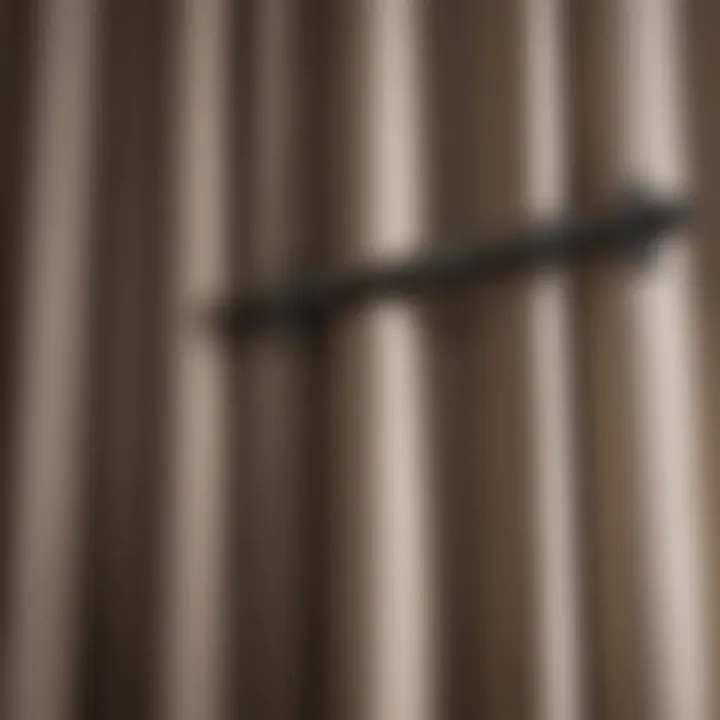 An array of curtain rod wall mounts in various styles