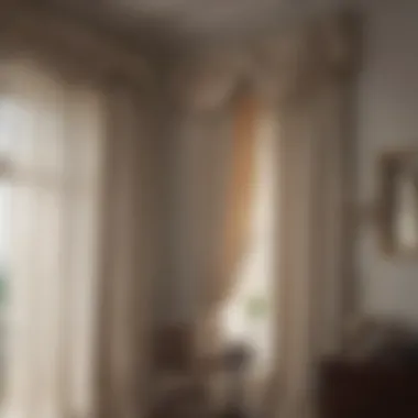 Enhancing Interior Decor with Curtain Brackets Room interior featuring well-placed curtain brackets enhancing decor